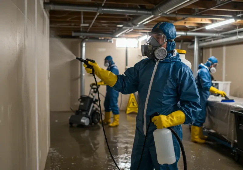 Basement Sanitization and Antimicrobial Treatment process in Mableton, GA